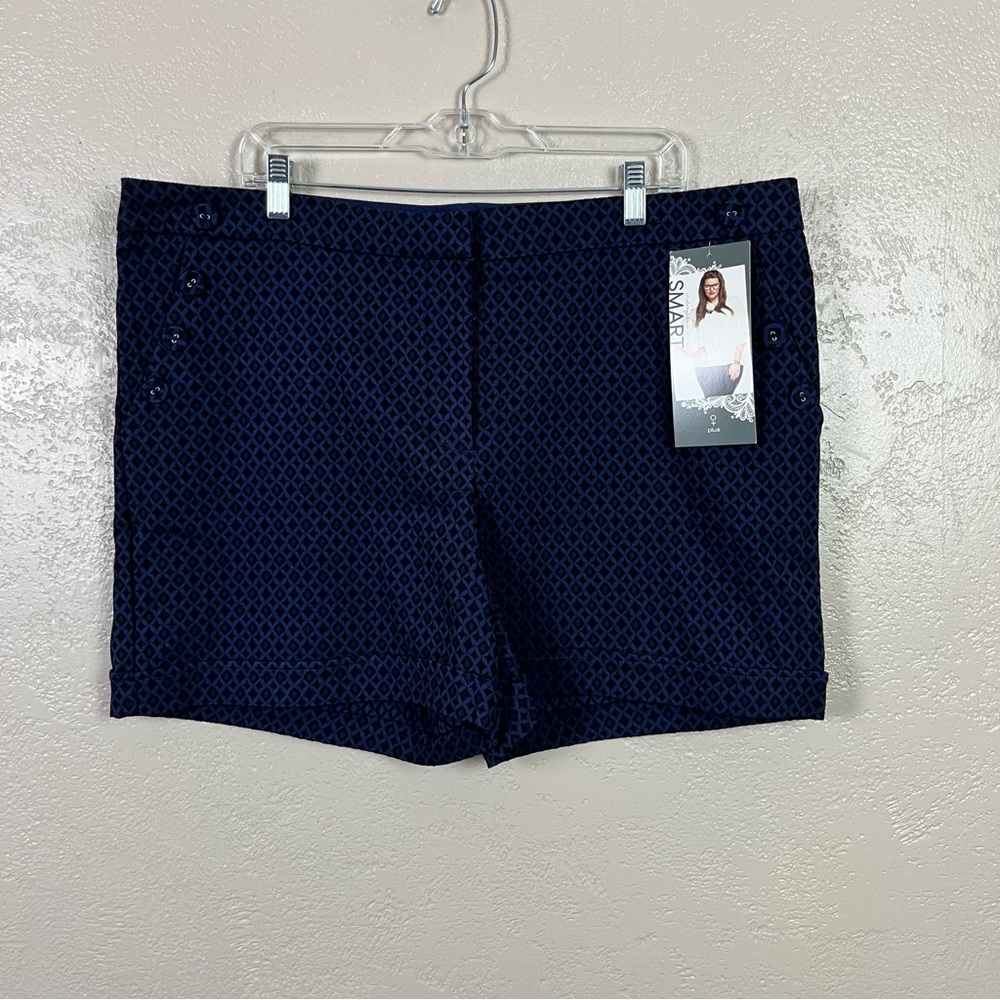 MAURICES  Women Trouser Casual Shorts Navy‎ Blue Plus Size 22